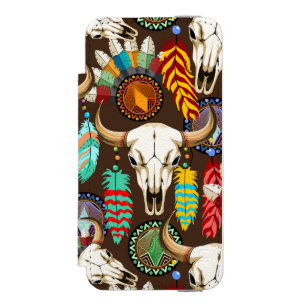 Buffalo skalle Native American emblem