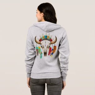 Buffalo Skalle Native American Emblem T Shirt