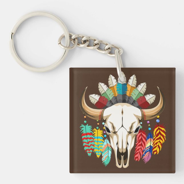 Buffalo Skull Native American Emblem (Framsidan)