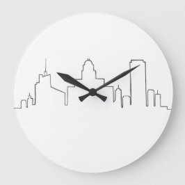 Buffalo Skyline Circular Clock Stor Klocka