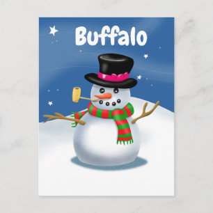 Buffalo Snögubbe Vykort