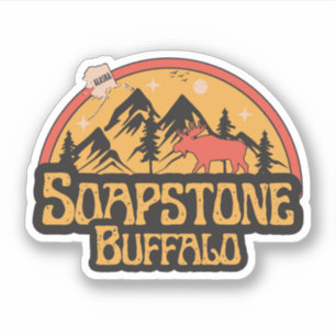Buffalo Soapstone, Alaska-dekal Klistermärken