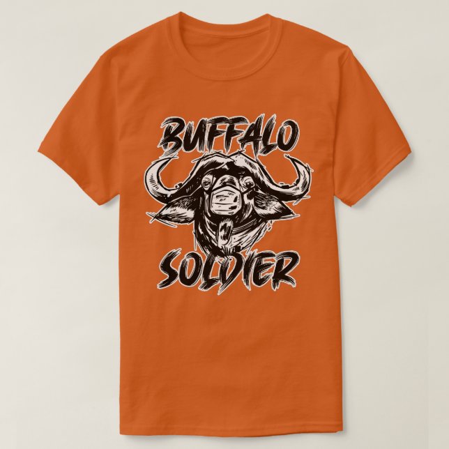 Buffalo Soldier Buffalo T Shirt (Design framsida)