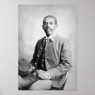 Buffalo Soldier i enhetlig form - Circa 1884 Poster