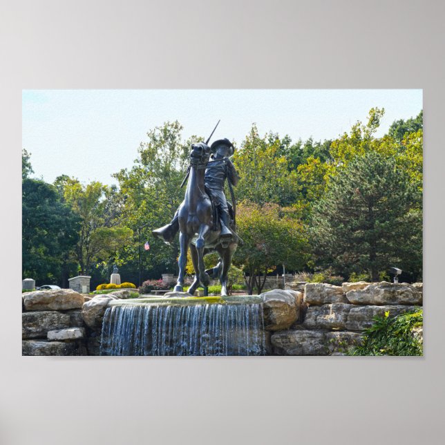 Buffalo Soldier Monument, Fort Leavenworth, Kansas Poster (Framsidan)