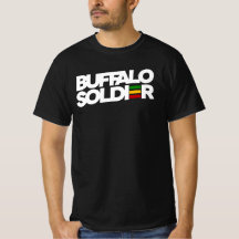 Buffalo Soldier Rasta Färg Reggae T-Shirt