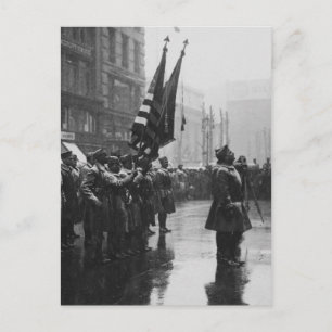 "Buffalo" Soldiers Return Färger - 1919 Vykort