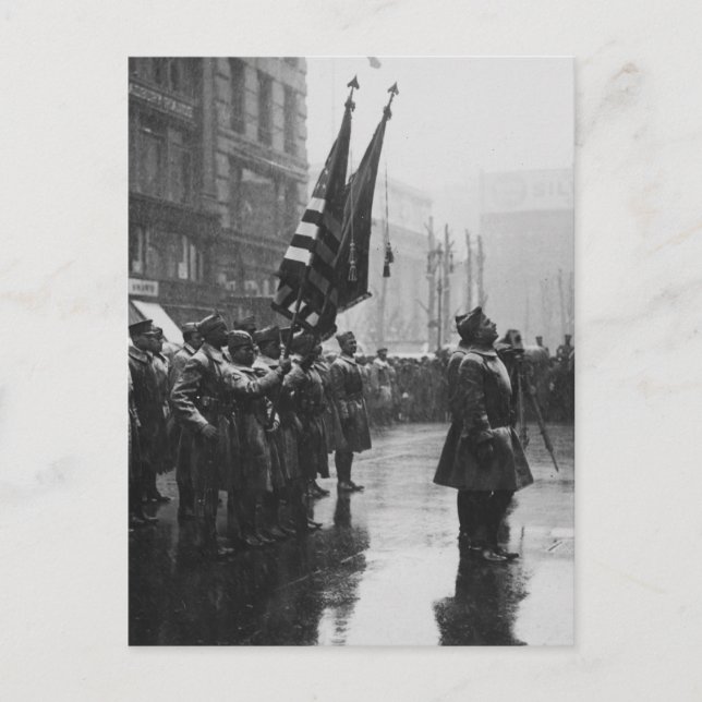 "Buffalo" Soldiers Return Färger - 1919 Vykort (Framsida)