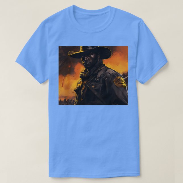 BUFFALO SOLDIERS Solider Closeup T Shirt (Design framsida)