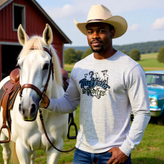 Buffalo Soldiers T-shirt Design Blå Grå