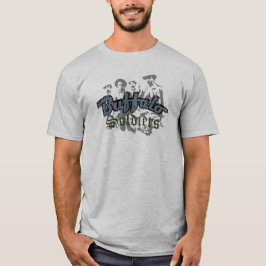 Buffalo Soldiers Tshirt Design Blue Grått T Shirt