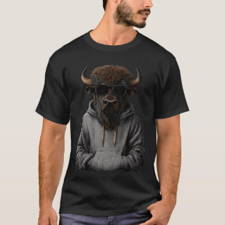 Buffalo Solglasögon Safari Djur Roligt T Shirt