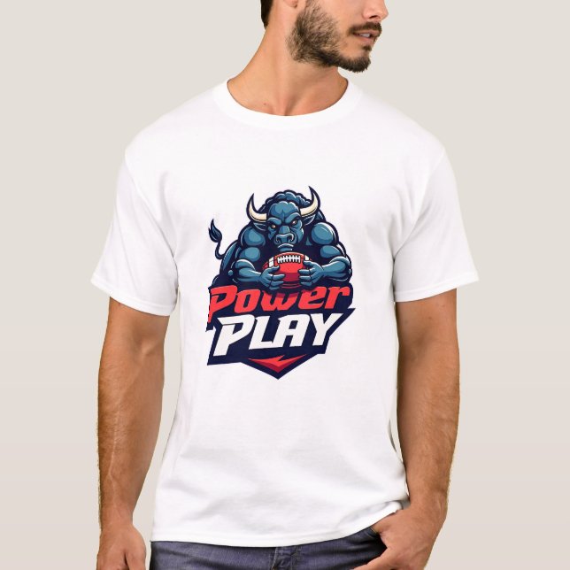Buffalo - Spela upp basketboll T Shirt (Framsida)