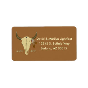 Buffalo Spirit-adressetikett Adressetikett