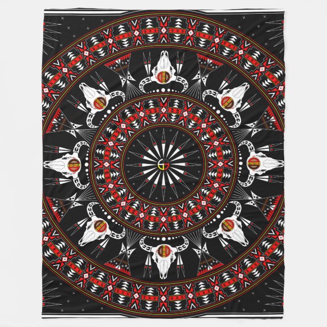 Buffalo Spirit Fleecefilt (Framsidan)