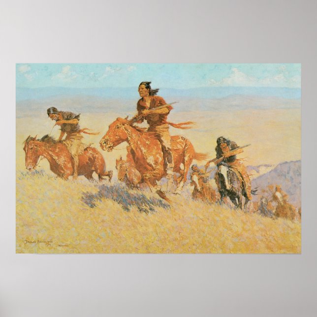Buffalo-Springerna, Big Horn Basin av Remington Poster (Framsidan)