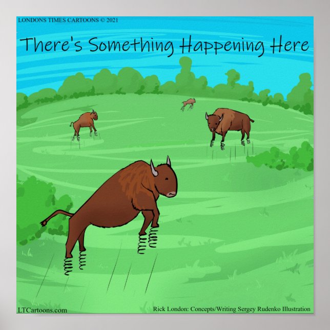 Buffalo Springfield För vad det är värt Tecknad se Poster (Framsidan)