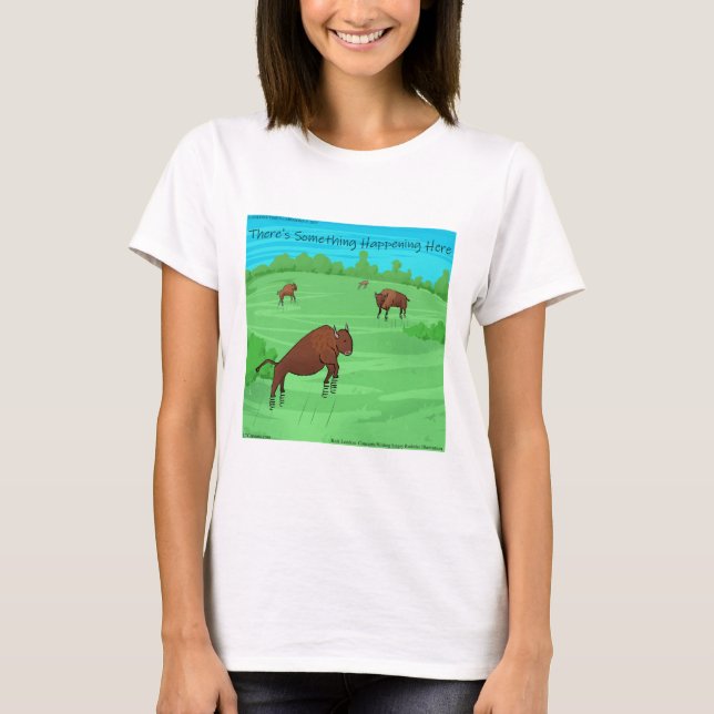 Buffalo Springield Rolig Rick London Dam T-shirt (Framsida)