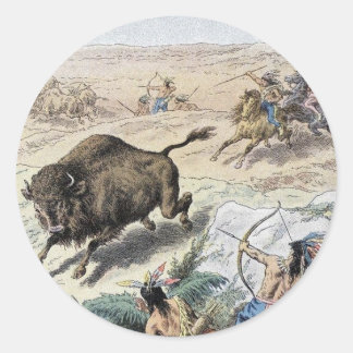 Buffalo Sticker Runt Klistermärke