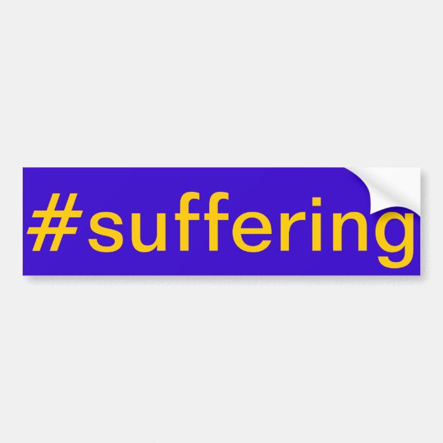 Buffalo #Suffering Bumper Sticker Bildekal (Framsidan)