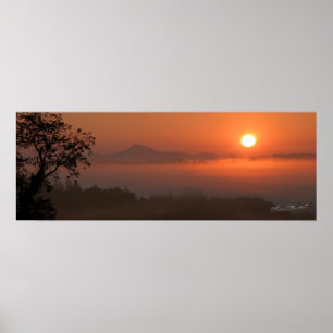 Buffalo Sunrise Poster