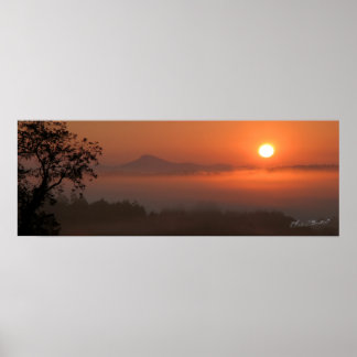 Buffalo Sunrise Poster