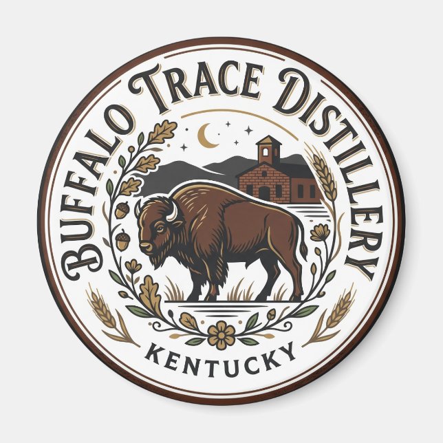 Buffalo Trace Destilleri Kentucky Magnet (Framsidan)