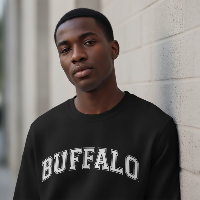 BUFFALO Universitetstils Svettar Amerika Högskola Lång Ärmad Tröja (Skapare uppladdad)