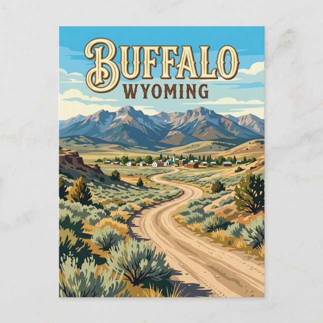 Buffalo USA Vykort (Framsida)