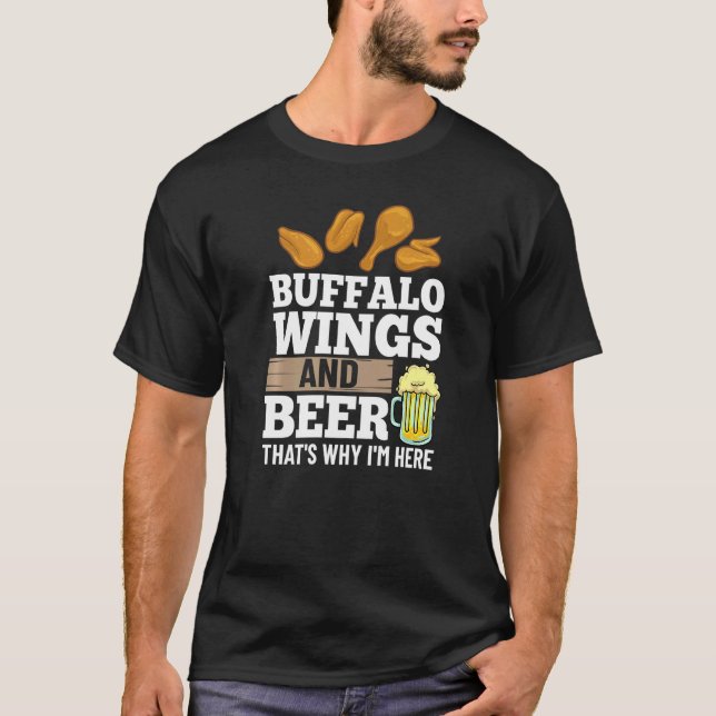 Buffalo Vingar Fried Chicken Hett Vinge Sauce 1 T Shirt (Framsida)