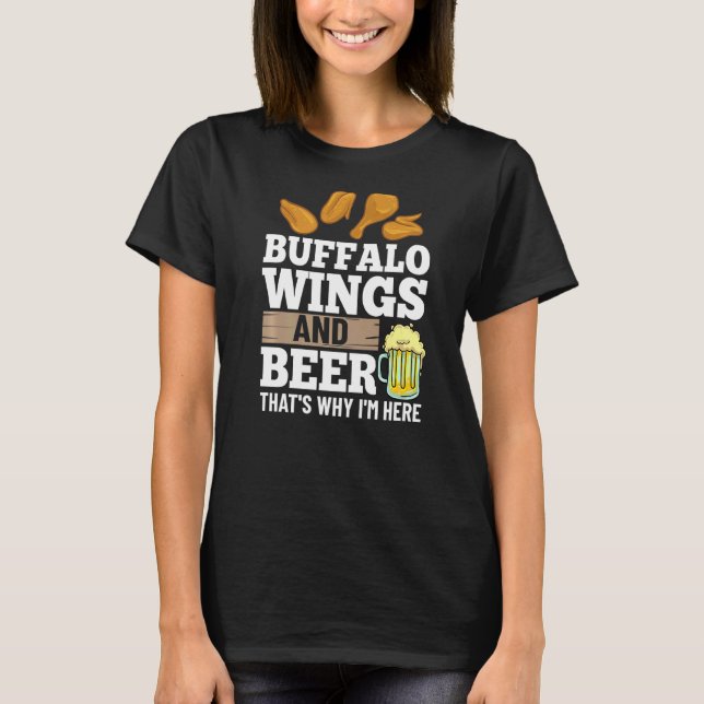Buffalo Vingar Fried Chicken Hett Vinge Sauce 1 T Shirt (Framsida)