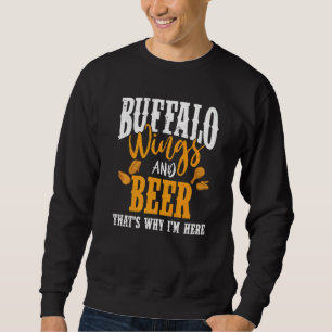 Buffalo Vingar Fried Chicken Hett Vinge Sauce 2 Lång Ärmad Tröja
