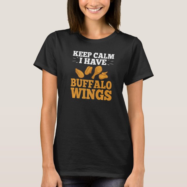 Buffalo Vingar Fried Chicken Hett Vinge Sauce 2 T Shirt (Framsida)
