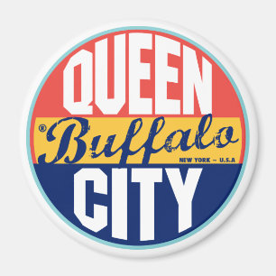 Buffalo Vintage-etikett Magnet