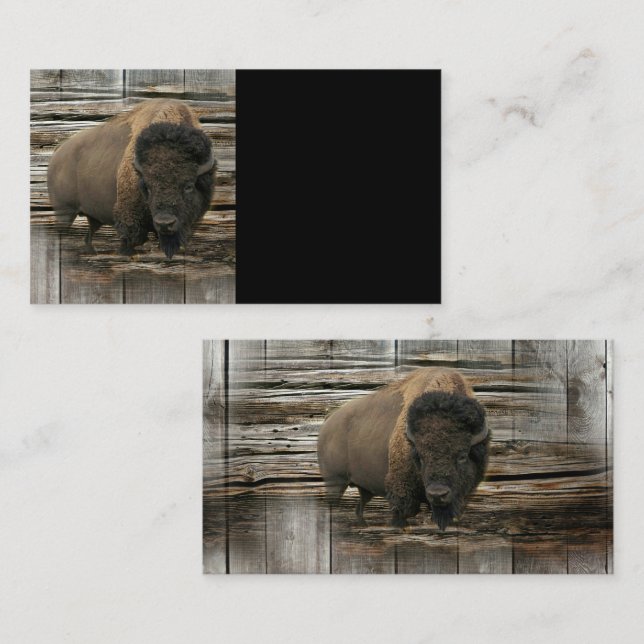 Buffalo Visitkort (Fram/baksida)