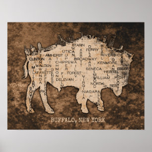 Buffalo Wall Art-filmer med RMB Art & Design Poster