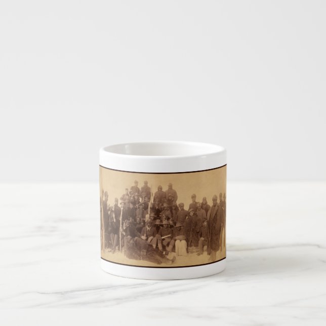 Buffalo Warriors: American Black Fighting Cavalry Espressomugg (Framsidan)