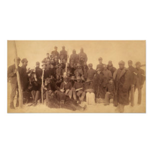Buffalo Warriors: American Black Fighting Cavalry Fototryck