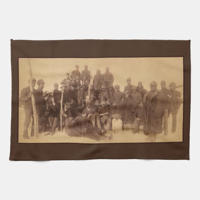 Buffalo Warriors: American Black Fighting Cavalry Kökshandduk (Horisontell)