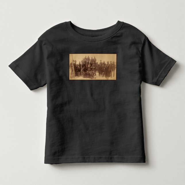 Buffalo Warriors: American Black Fighting Cavalry T Shirt (Framsida)