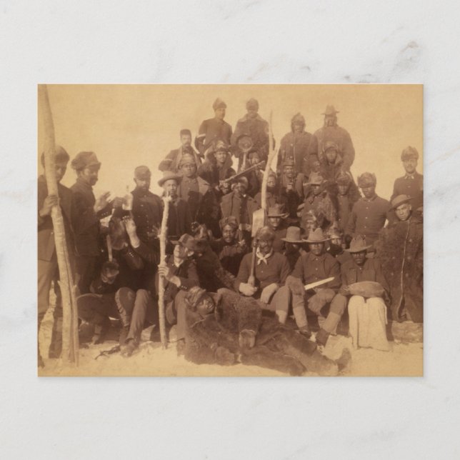 Buffalo Warriors: American Black Fighting Cavalry Vykort (Framsida)