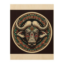 Buffalo Wood Wall Art