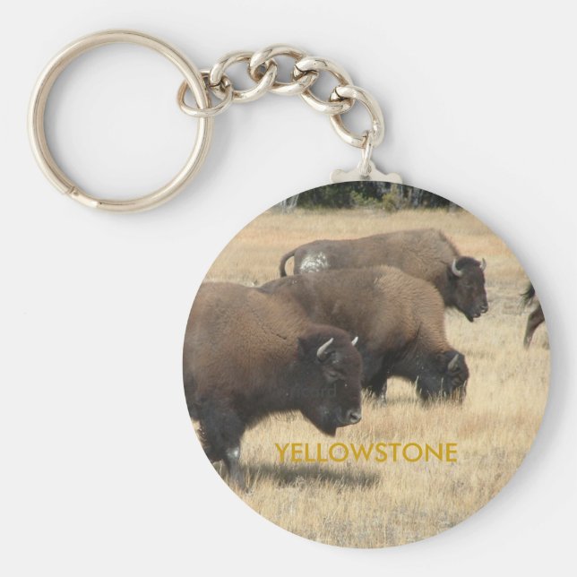 Buffalo Yellowstone Keychain Nyckelring (Framsidan)