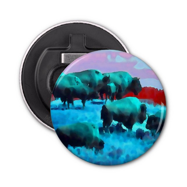 Buffaloes-knapp Flasköppnare (Framsidan)