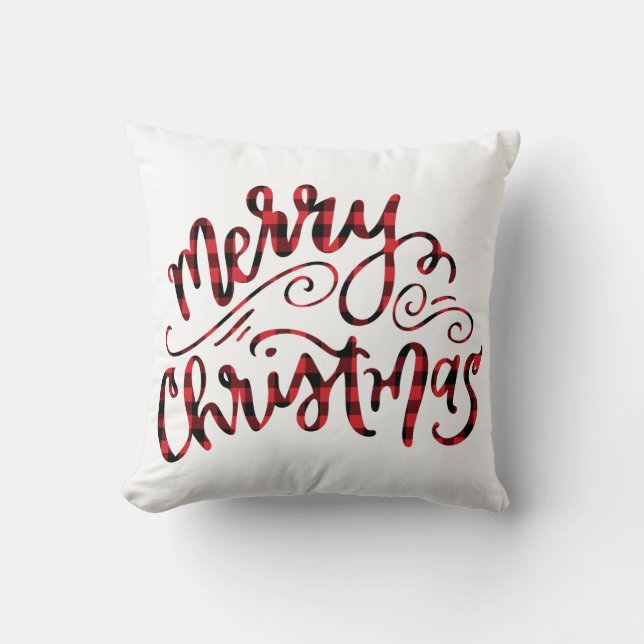 Buffalopappat God jul Pillow Kudde (Framsida)
