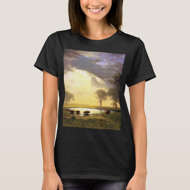 Buffalosleden av Albert Bierstadt T Shirt (Framsida)