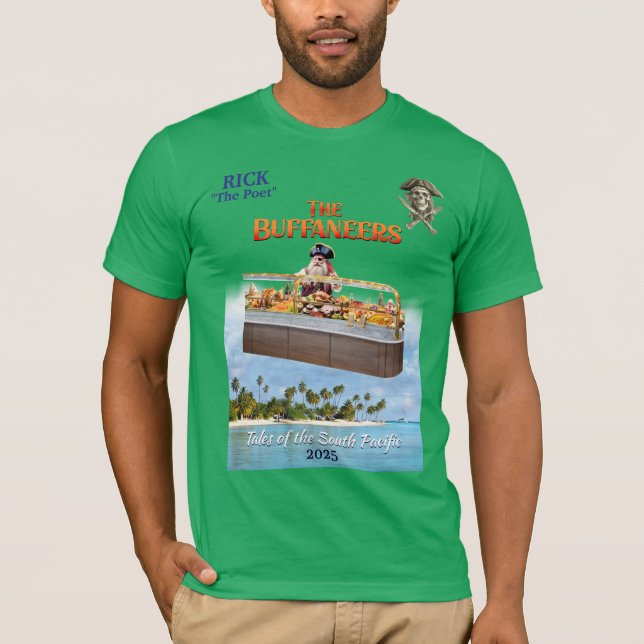 Buffaneers med Buffet för Rick Ewell T Shirt (Framsida)