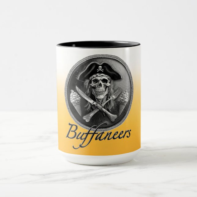 Buffaneers Pirat Skull med Utensils & Ice Cream Mugg (Center)