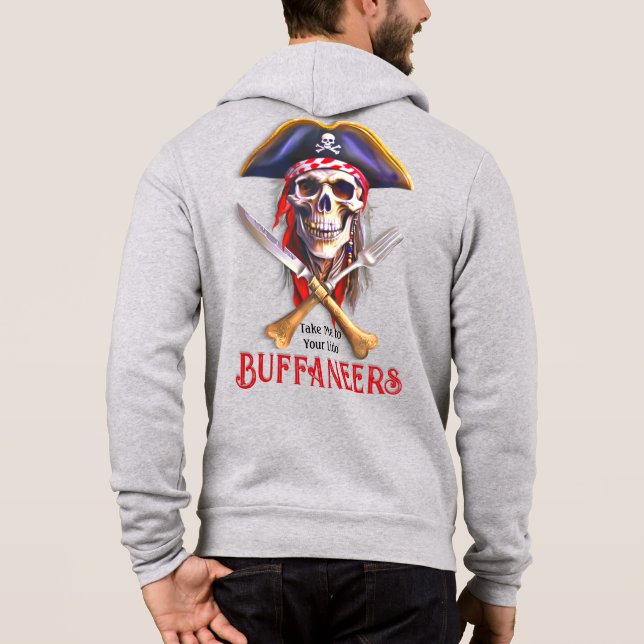 Buffaneers Pirat Skull "Ta mig till Lido" T Shirt (Baksida)