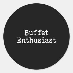 Buffé entusiast Rolig mat älskare Kryssning Semest Runt Klistermärke